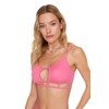 Trendyol Women Regular fit Bralette Woven Bikini Top Pink