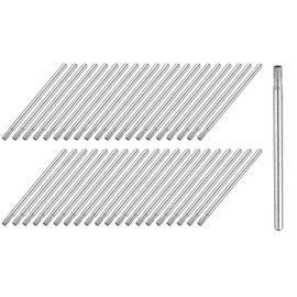 uxcell Diamond Grinding Burrs Drill Bit 3/32 Inch Shank 2mm Dia Cylindrical Concave Head Diamond Mounted Points Bit for Carving Polishing Jade Jewelry Amber Stone Beeswax Glass 40pcs