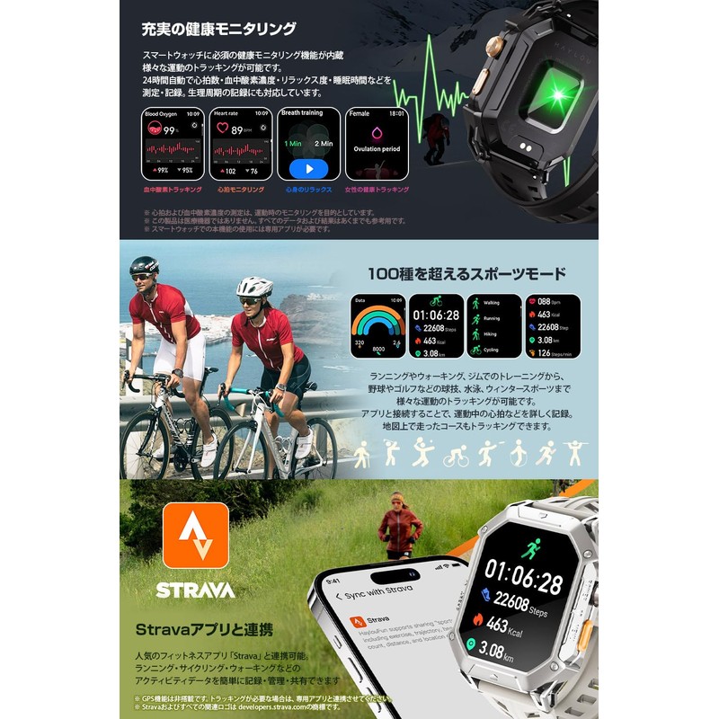 Haylou HL-IRN1GR IRON N1 Smart Watch, Fully Waterproof, US Military