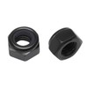 50Pcs M6 x 1.0mm Hex Lock Nuts Carbon Steel Nylon