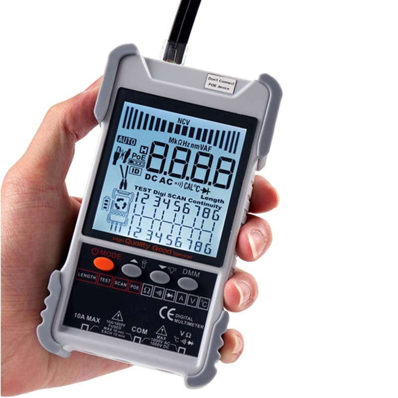 ET618 Handheld Portable Network Cable Tester with LCD Display Analogs