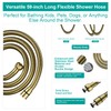 AULEEND Shower Slide Bar Handheld Shower Head with Hose, 5-Function