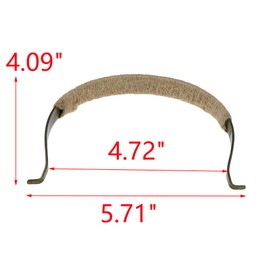MY MIRONEY 4.72" Teapot Handle Stainless Steel Teapot Handle with Handmade Hemp Rope Tea Accessories Replacement for Ceramic and Pottery Clay Copper Pot