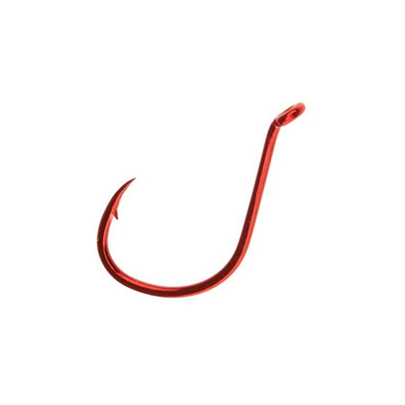 Owner Red SSW Super Needle Point Hook, #2/0, Red