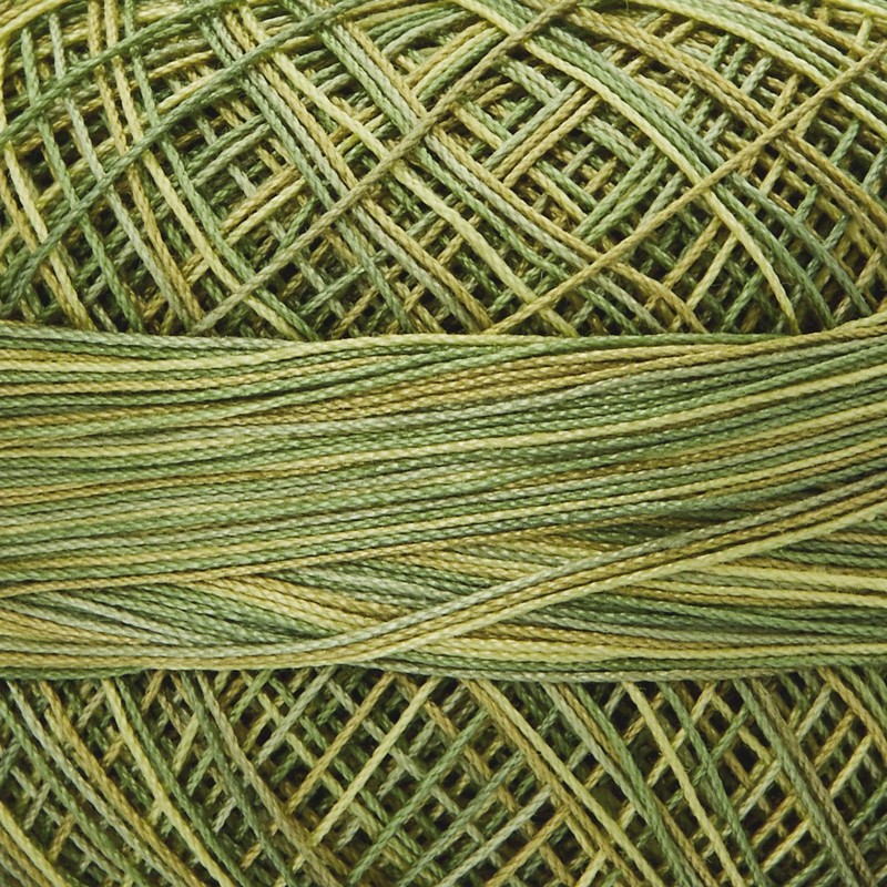 Lizbeth Size 80 HH80138 Cotton Thread, Leafy Greens