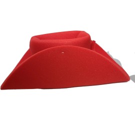 Spirit FOAM COWBOY  WESTERN big  OVERSIZED COSTUME HAT red STAR RED 24"