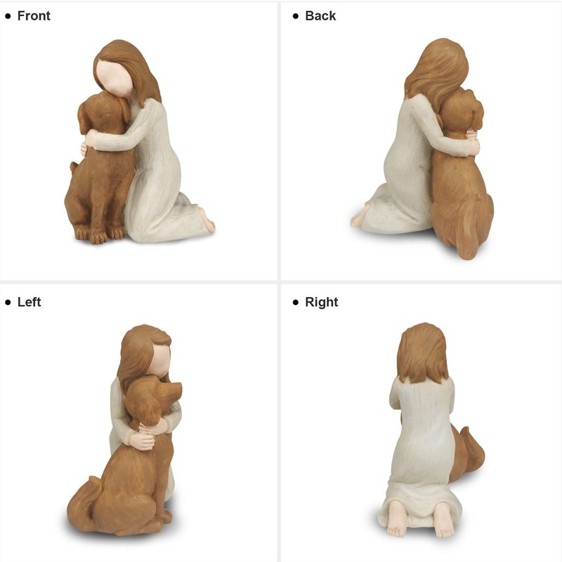 Dog Angel Figurines, Angel Dog Friendship Memorials for Dog Lovers