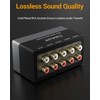 Cubilux AS-R4 4-Way Bidirectional RCA Selector Box, Passive 4-Channel Stereo