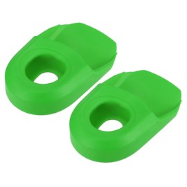X AUTOHAUX 2pcs Soft Plastic Bicycle Cycling Crank Boot Protectors Mountain Bike Gel Sleeve Crank Arm Cover Protection Green