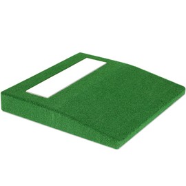 Timgle Portable Pitching Mound Baseball Pitching Mound Mobile Youth Training Pitchers Mound for Indoor and Outdoor Baseball Pitching Training and Practice 30 x 30 x 4 Inch (Green)