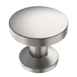 9BUILD EU0048 Pack of 10 Furniture Knobs, Brushed Nickel Cupboard Knobs, Door Knob, Drawer Knobs, Zinc Alloy