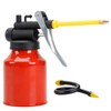 250ml Hand Oil Can, Pump Oiler Can with 2 Spouts