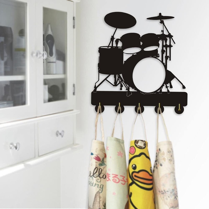Drum Wall Hook Multi-Purpose Wall Hanger Coat Bags Clothes Keys