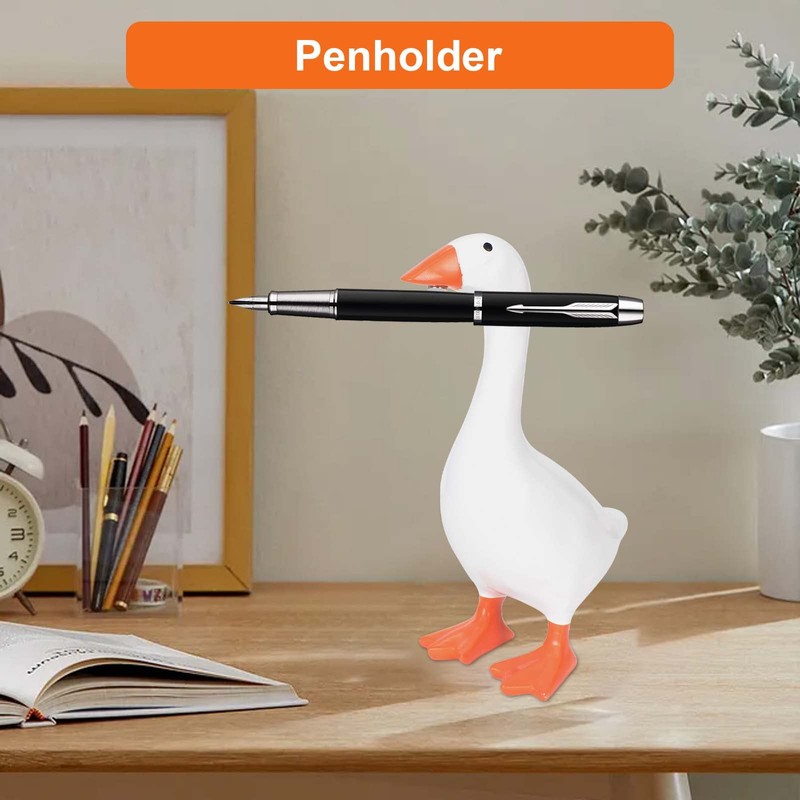 Zimoer Key Holder Magnetic Duck Figure Resin Cute Animal Figure