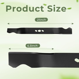 TOSRWGLL 2105200317A 21″ Mower Blades Replacement for Murray/Daye/Hyper Tough MNA152901 MNA152903 MNA152701 Push Lawnmower,Lawn Mulching Blade Replaces Parts 84005221/2105200317 (2 Pack)