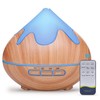 GLOXA 500ML Essential Oil Diffuser, Aromatherapy Diffuser with Remote Control,