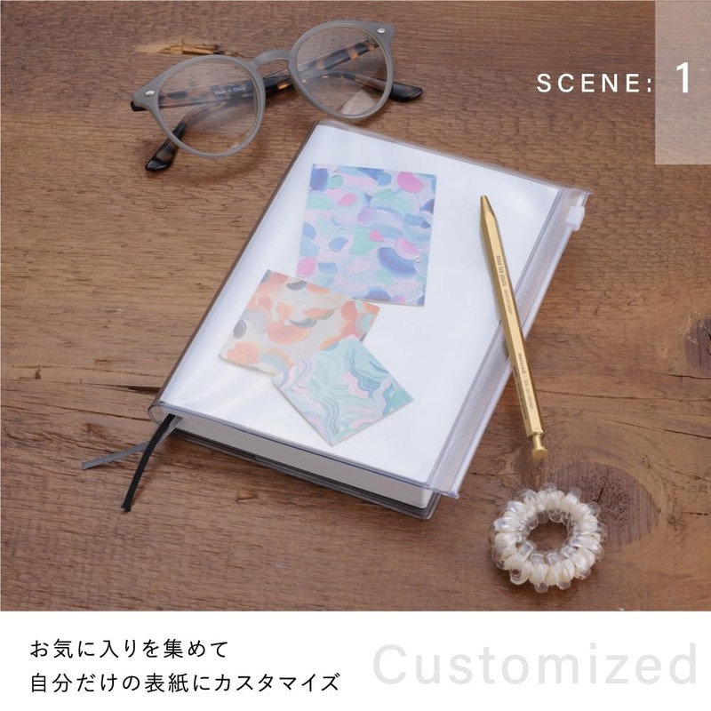 EDiT Notebook Cover for Weekly Vertical B6 Variable Size, Transparent