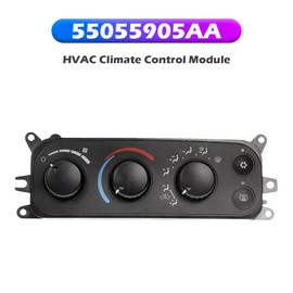 Topteng HVAC Climate Control Module 55055905AA for Dodge Ram Trucks Ram 1500/2500/3500, 2002-2005- w/Manual Air Conditioning Controls - w/Rear Window Defogger - w/Heated Mirrors