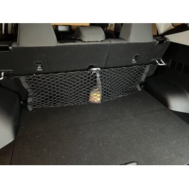 Rear Envelope Style Trunk Mesh Cargo Net for Kia Seltos S LX EX SX 2021-2024 - Premium Trunk Organizer and Storage - Luggage Net for Crossover - Best Car Organizer for Kia Seltos