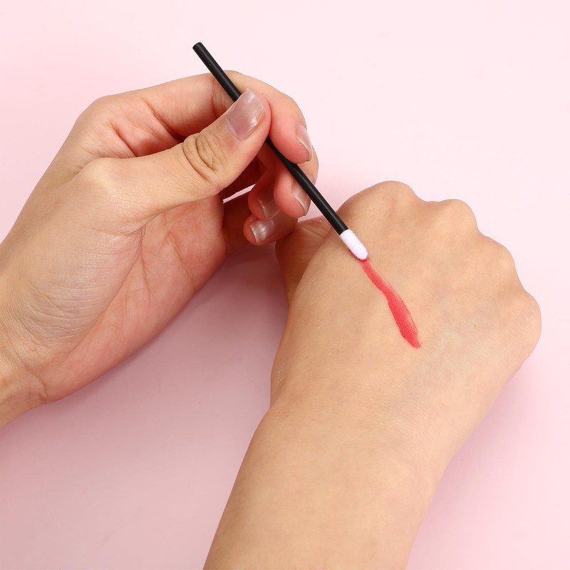 600pcs Disposable Lip Applicators, Black Disposable Lip Wands Lipstick Applicator