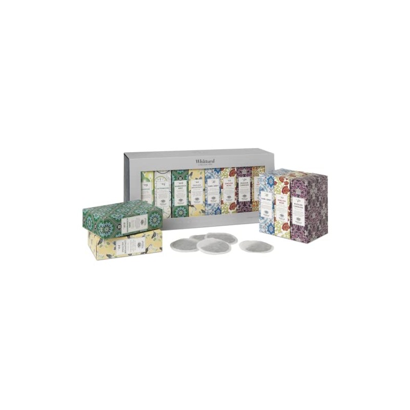 Whittard® | Tee-Kollektion verschiedene Geschmacksrichtungen | Geschenkbox Schwarzer und Grüner