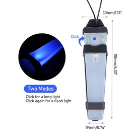 SkySmile Personal Identification Marker Light Tactical FMA Helmet Safety Flashing Signal Light for Outdoors Hunting Hiking Cycling Fishing Boating(1pcs Blue)