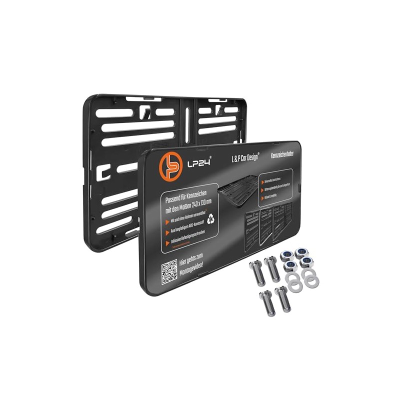 License Plate Holder 240 x 130 Light Motorcycle License Plate