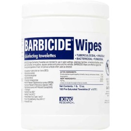 BARBICIDE CLEANING TOWELETTES WIPES STATEBOARD 160 PC