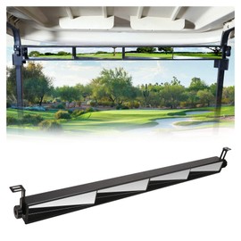 10L0L Golf Cart 4 Panel Mirror,Long Rear View Mirror Universal fit EZGO,Club Car,Yamaha and Other UTV ATV & Truck Vans,Eliminate Blind Spots, 35.8" L