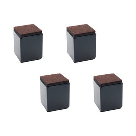 Tsnamay 2" Self Adhesive Bed and Furniture Risers,Steel Bed Risers to Heavy Furniture or Beds Self-Adhesive Chair Table Riser,Square Black 40x52mm(WH)