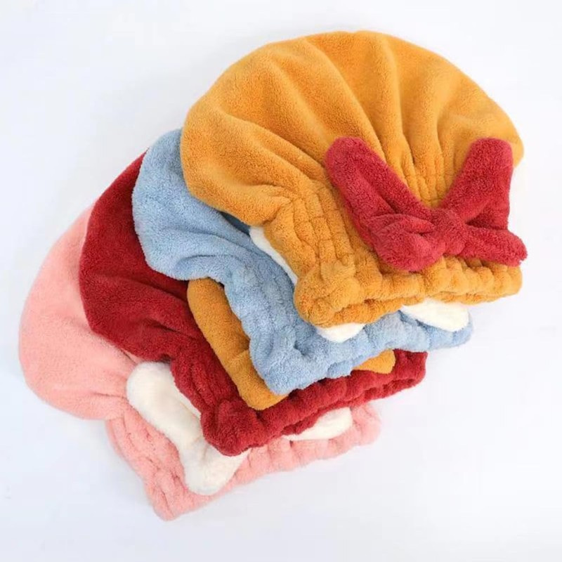 Meichoon Hair Towel 3-Pack Quick-Dry Microfiber Hair Drying Towels with