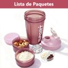 (2 piezas) 650ML Shaker Proteina, Vaso para Proteinavaso ，Blender Bottles