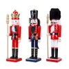 PMS Christmas Decoration Nutcracker, Red, White, Black, Nave Blue, 16cm