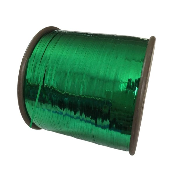 Greem Glitter Metallic Yarn Wide Flat Crochet Yarn Sliver Knitting