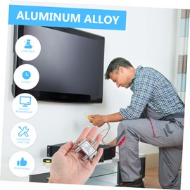 Gadpiparty Cable Splitter Way Coax Splitter for Cable Tv and Satellite High Speed Compatible with Durable and Reliable Design for Amplified