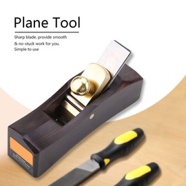 Hand Planer, Wooden Hand Plane Hand Plane Carpenter Wood Grooving Trimming Mini Ebony Arc Bottom Wood Plane