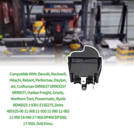 SW7A Table Saw On-Off Toggle Switch for Delta, Ryobi and Craftsman Workbench Switch Replacement Part