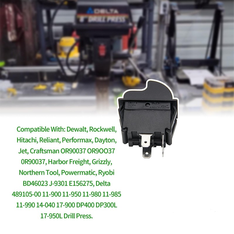 SW7A Table Saw On-Off Toggle Switch for Delta, Ryobi and