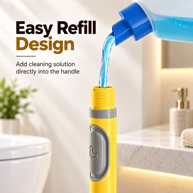 Toilet Brush for Bathroom Cleaning – Dual-Use Wall-Mount or Floor-Standing