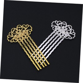 FOMIYES Flower Hair Comb Set 10pcs Headdress Hair Accessories Silver for Weddings Parties