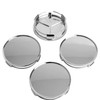 KitsPro 2.9Inch 75MM Wheel Center Caps, Pack of 4 (Chrome,