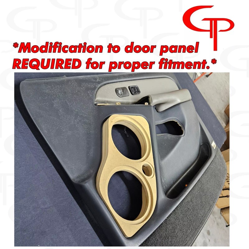 Silverado Tahoe Front Door Pod Baffles Flush 2x 6.5" +