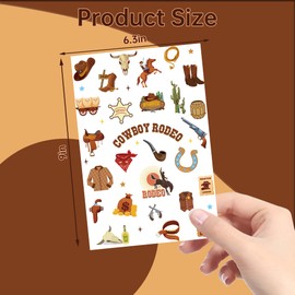 Western Cowboy Temporary Tattoos Kids - 216+ Rodeo Temporary Tattoos Sticker Kids Western Party Decorations For Boys Girls Birthday Gifts Last Rodeo Hen Party Favor Supplies