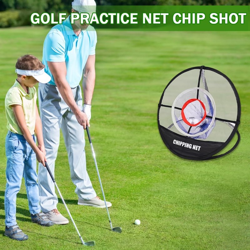 Jonuin Golf Practice Net, Golf Chipping Net, 3 Ring Nets