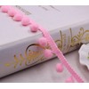 20 Yard Mini Pom Pom Bobble Plain Trim 10mm Bobbles