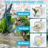 Tfwadmx Bird Cage Bath Hanging Parrot Bath Tub Water Shower