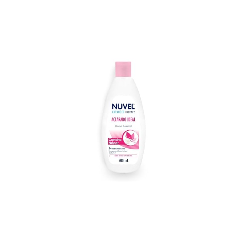 Nuvel Crema Corporal Aclarado Ideal con Cocha Nacar, 500 ml,