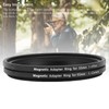 Cryfokt 55-55mm Magnetic Lens Filter Adapter Ring Kit, Metal Lightweight