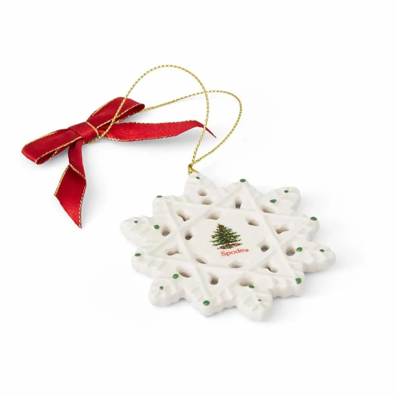 Spode Snowflake Christmas Tree Decoration