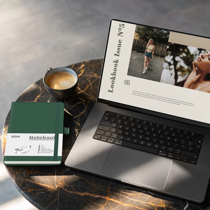 Mlife A6 Small Journal Notebook, 192 Pages, A6 Notebooks, Mini